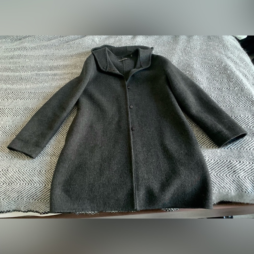 Elie Tahari Wool Hooded Coat